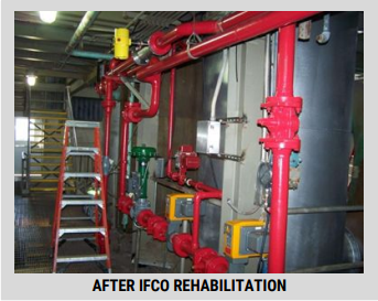 Fluid Bed Repairs after Hurricane by Industrial Furnace Company